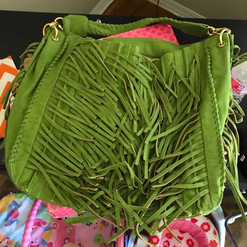 Big Buddha green handbag